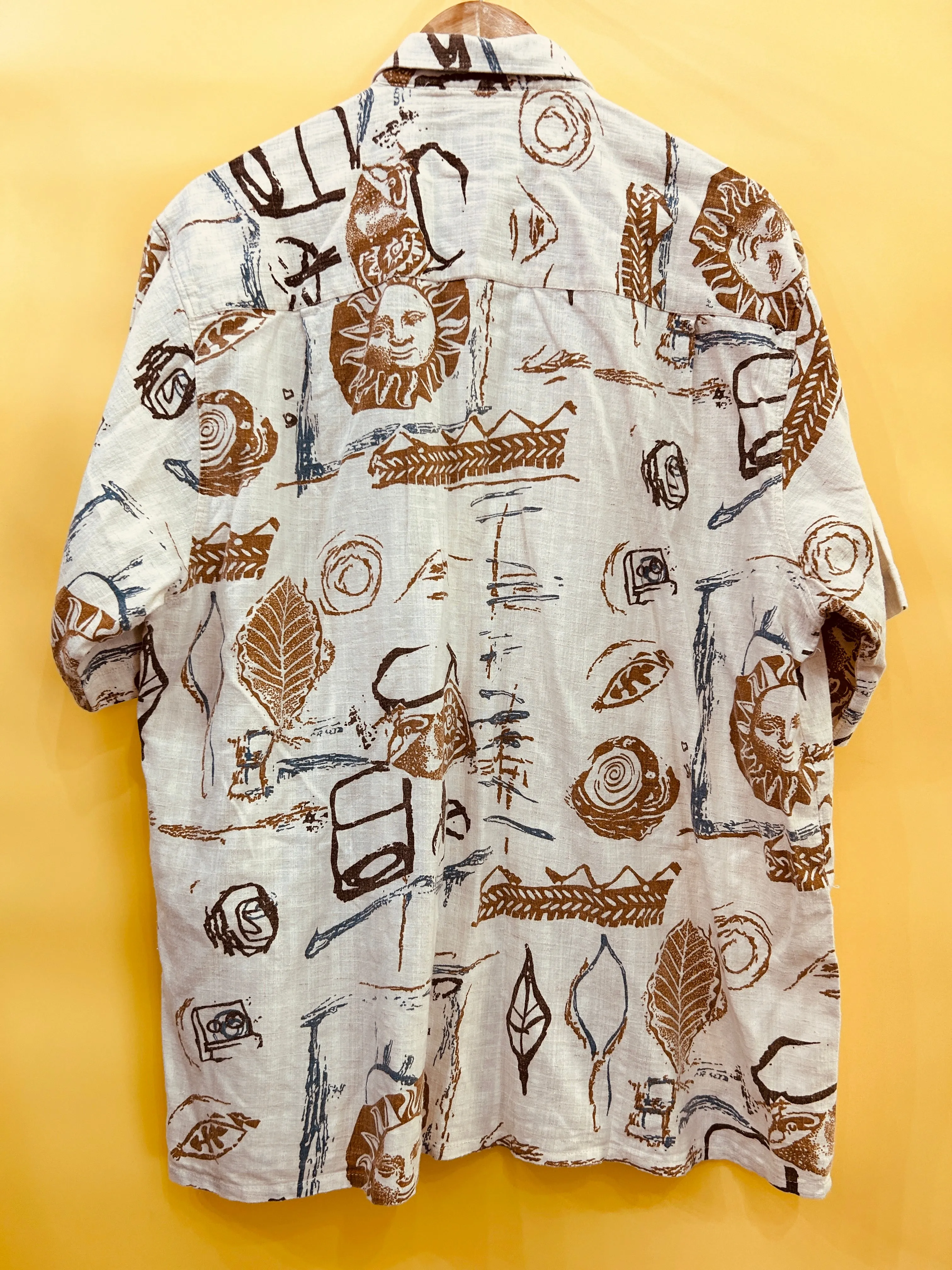 M-L Vintage Boho Shirt Sun