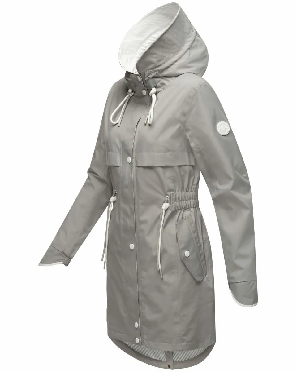 Navahoo Xankaa leichte Damen Übergangs Jacke Grau Größe M - Gr. 38