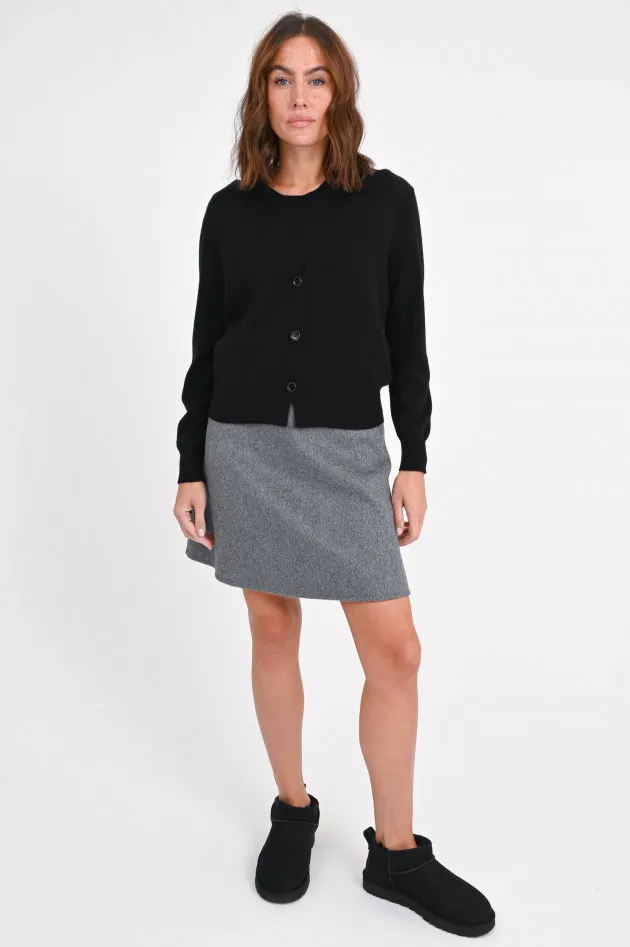 Strickweste aus Cashmere in Schwarz